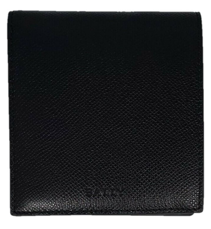 NEW Bally Myie Men's 6207514 Black Embossed Leather Wallet MSRP $175