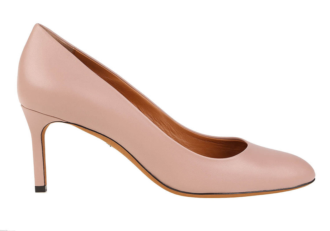 NEW Bally Edita Women's 6210551 Nude Leather Pumps US 7.5 MSRP $475