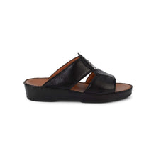 Load image into Gallery viewer, NEW Bally Hakman Men&#39;s 6211912 Black Grained Leather Sandals US 9 MSRP $625

