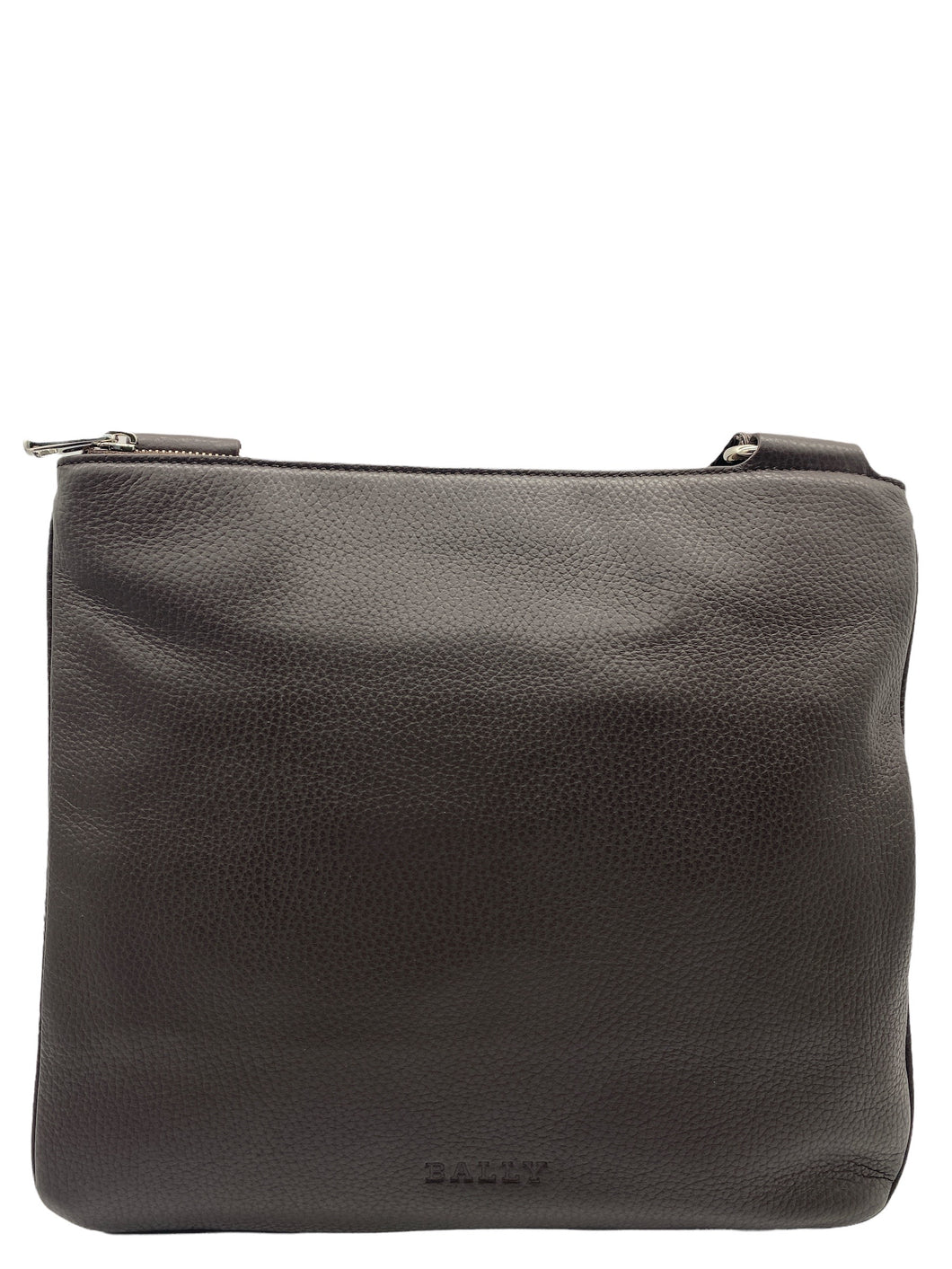 NEW Bally Mizzi Men's 6216301 Small Coffee Leather Cross Body Bag MSRP $650