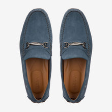 Load image into Gallery viewer, NEW Bally Pardue Men&#39;s 6217543 Blue Suede Loafers US 12 MSRP $395

