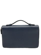 Load image into Gallery viewer, NEW Bally Magus Men&#39;s 6219900 Navy Leather Clutch Wallet MSRP $695
