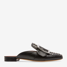 Load image into Gallery viewer, NEW Bally Janesse Women&#39;s 6222759 Black Leather Studded Slippers US 7 MSRP $650
