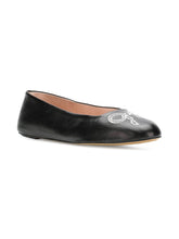 Load image into Gallery viewer, NEW Bally Ballyrina Women&#39;s 6223301 Black Plain Leather Shoes US 7.5 MSRP $425
