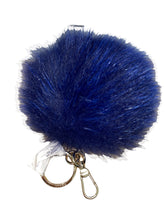 Load image into Gallery viewer, NEW Bally Fury Women&#39;s 6225142 Ink Fox Fur Key Holder MSRP $125
