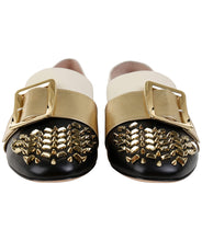 Load image into Gallery viewer, Bally Janelle 6225475 Women&#39;s Black Leather Stud Slippers US 7 MSRP $870
