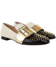Load image into Gallery viewer, Bally Janelle 6225475 Women&#39;s Black Leather Stud Slippers US 7 MSRP $870
