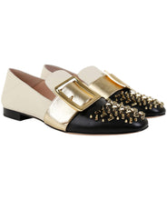 Load image into Gallery viewer, NEW Bally Janelle Women&#39;s 6225475 Black Leather Stud Slippers US 7 MSRP $870
