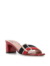 Load image into Gallery viewer, Bally Jordy 6225830 Women&#39;s  Red/Blue/White Polyester Sandals US 9 MSRP $570
