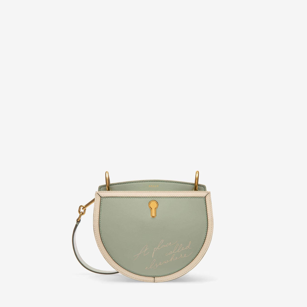 NEW Bally Cecyle Women's 6226853  Pale Green Calf Leather Crossbody Bag MSRP $1350