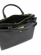 Load image into Gallery viewer, NEW SALVATORE FERRAGAMO Trifolio Women&#39;s 724602 Black Top Handle Bag MSRP $2200
