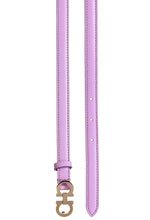Load image into Gallery viewer, NEW SALVATORE FERRAGAMO Gancini Women&#39;s 23B224 Thin Voilet Belt Size 85 $306

