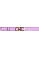 Load image into Gallery viewer, NEW SALVATORE FERRAGAMO Gancini Women&#39;s 23B224 Thin Voilet Belt Size 85 $306
