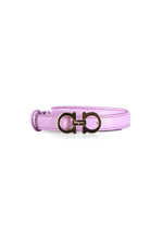 Load image into Gallery viewer, NEW SALVATORE FERRAGAMO Gancini Women&#39;s 23B224 Thin Voilet Belt Size 85 $306
