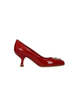 Load image into Gallery viewer, NEW SALVATORE FERRAGAMO Serina Women&#39;s 707126 Red Pumps Size 7 C MSRP $660

