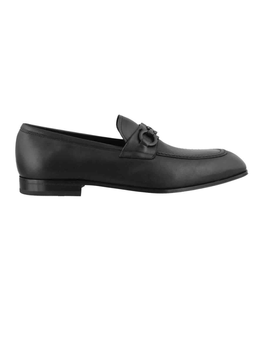 NEW SALVATORE FERRAGAMO Asten Men's 705673 Black Shoe Size 6.5W MSRP $750