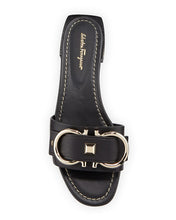 Load image into Gallery viewer, NEW SALVATORE FERRAGAMO Solar Women&#39;s 704617 Black Sandal Size 5 C MSRP $595
