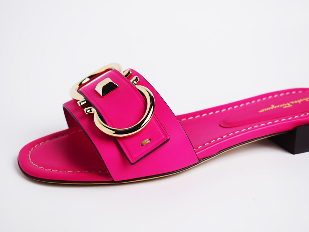 NEW SALVATORE FERRAGAMO Solar Women's 704621 Bubble Gum Sandal Size 6 C $595