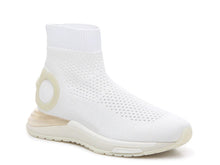 Load image into Gallery viewer, SALVATORE FERRAGAMO Gardena Women&#39;s 726203 White Sock Sneaker Size 7 C MSRP $950

