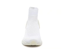 Load image into Gallery viewer, SALVATORE FERRAGAMO Gardena Women&#39;s 726203 White Sock Sneaker Size 5 C MSRP $950
