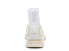 Load image into Gallery viewer, SALVATORE FERRAGAMO Gardena Women&#39;s 726203 White Sock Sneaker Size 5 C MSRP $950
