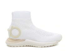 Load image into Gallery viewer, SALVATORE FERRAGAMO Gardena Women&#39;s 726203 White Sock Sneaker Size 7 C MSRP $950
