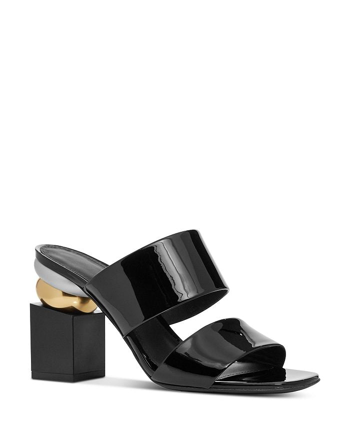 SALVATORE FERRAGAMO Lotten Women's 724656 Black Sandal Pump Size 5.5 C MSRP $700