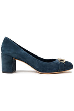 Load image into Gallery viewer, NEW SALVATORE FERRAGAMO Garda Women&#39;s 725434 Blue Pumps Size 5 D MSRP $770
