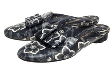 Load image into Gallery viewer, SALVATORE FERRAGAMO Sciacca Women&#39;s 684318 Black &amp; White Slide Size 7 C MSRP $630
