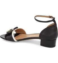 Load image into Gallery viewer, NEW SALVATORE FERRAGAMO Glenn Women&#39;s 629826 Black Sandal Pump Size 6.5 C MSRP $660
