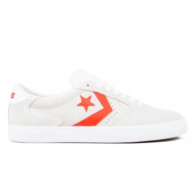 Converse Checkpoint Pro OX Unisex White and Red Low Top Sneakers 3.5 M/5 W