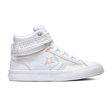Load image into Gallery viewer, Converse Chuck Taylor All Star Kids&#39; Rainbow Stitch White Sneakers 5.5

