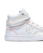 Load image into Gallery viewer, Converse Chuck Taylor All Star Kids&#39; Rainbow Stitch White Sneakers 5.5
