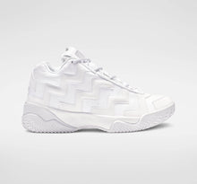 Load image into Gallery viewer, Converse Voltage Mid Ladies Triple White Leather High Top Sneakers 11
