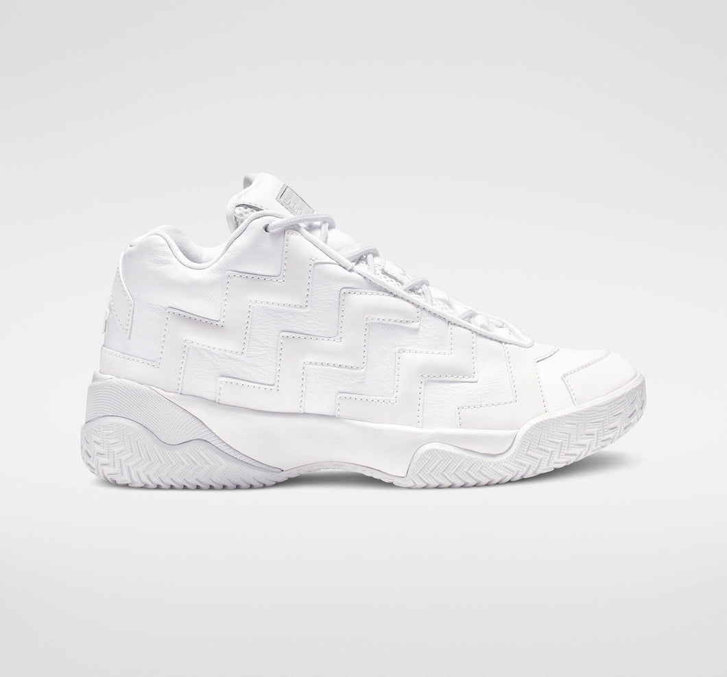 Converse Voltage Mid Ladies Triple White Leather High Top Sneakers 6