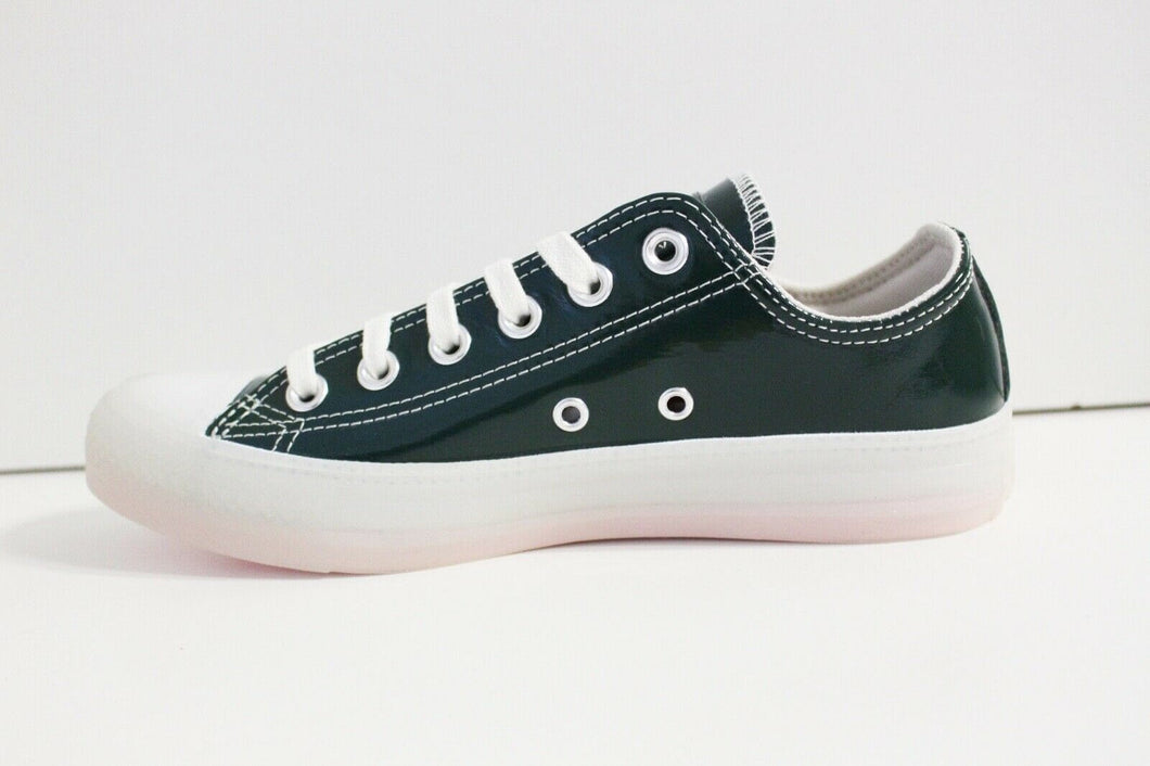 Converse Chuck Taylor All Star OX Unisex Deep Emerald Leather Sneakers 5 M/7 W