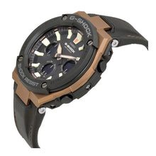 Load image into Gallery viewer, Casio G-Shock G Steel Black Dial Men&#39;s Leather Strap Watch GSTS120L-1A MSRP $300
