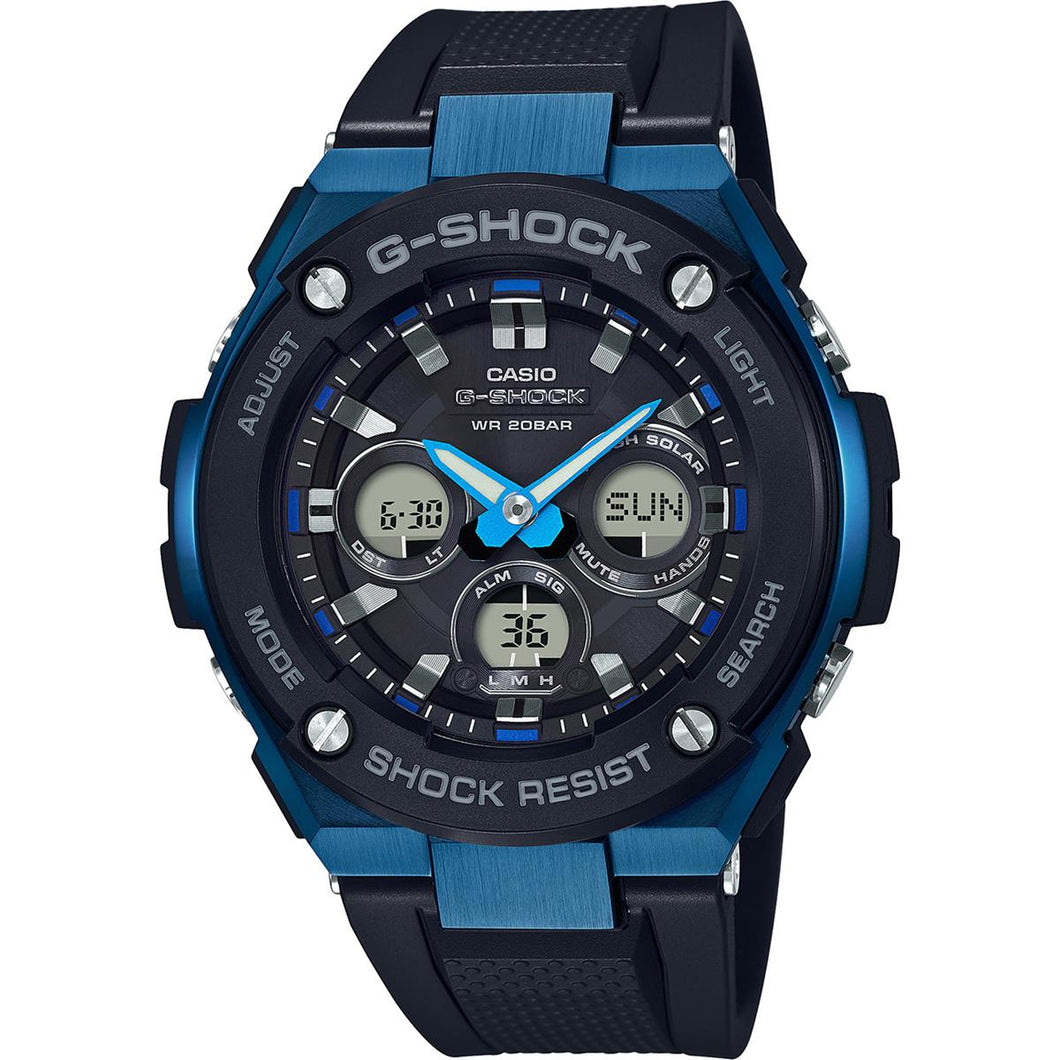 Casio G-Shock G Steel Tough Solar Black Dial Men's Watch GSTS300G-1A2 MSRP $280