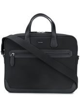 Load image into Gallery viewer, NEW Bally Chandos Men&#39;s 6220459 Black Fabric Small Business Bag MSRP $750
