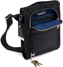 Load image into Gallery viewer, NEW TUMI Alpha 3 Unisex Small Pocket Black Crossbody Bag MSRP $350
