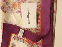 Load image into Gallery viewer, NEW SALVATORE FERRAGAMO Women&#39;s 314506 Print Silk Scarf MSRP $435
