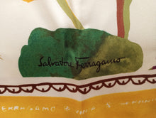 Load image into Gallery viewer, NEW SALVATORE FERRAGAMO Women&#39;s 707911 Print Silk Scarf MSRP $435
