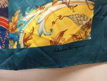 Load image into Gallery viewer, NEW SALVATORE FERRAGAMO Women&#39;s 709308 Print Silk Scarf MSRP $435
