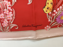 Load image into Gallery viewer, NEW SALVATORE FERRAGAMO Women&#39;s 727048 Print Silk Scarf MSRP $435
