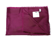 Load image into Gallery viewer, NEW SALVATORE FERRAGAMO 713570 Cherry Silk &amp; Cashmere Gancini Scarf MSRP $350
