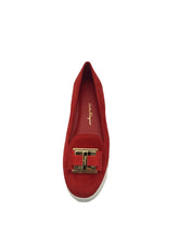 Load image into Gallery viewer, SALVATORE FERRAGAMO Pelagie Women&#39;s 672359 Red Flats Size 6 C MSRP $695

