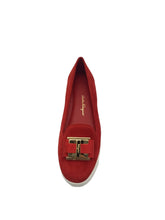Load image into Gallery viewer, SALVATORE FERRAGAMO Pelagie Women&#39;s 672359 Red Flats Size 7 C MSRP $695
