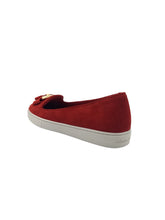 Load image into Gallery viewer, SALVATORE FERRAGAMO Pelagie Women&#39;s 672359 Red Flats Size 7 C MSRP $695
