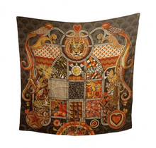 Load image into Gallery viewer, NEW SALVATORE FERRAGAMO Women&#39;s 707750 Print Silk Scarf MSRP $435
