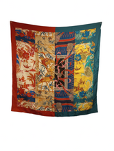 Load image into Gallery viewer, NEW SALVATORE FERRAGAMO Women&#39;s 709308 Print Silk Scarf MSRP $435

